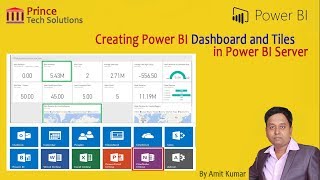 Power BI Tutorial  Creating Landing Page using Dashboard and Tiles [upl. by Hightower]