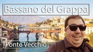 Conheça Bassano del Grappa  Ponte Vecchio  Drone HD [upl. by Seaton]