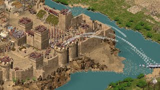 Stronghold Crusader HD  Gameplay PCUHD [upl. by Nahtanaoj]