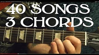 40 Rock Songs 3 Chords  EASY Guitar Lesson [upl. by Sikorski]