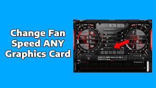 How To Change Fan Speed ANY Graphics Card MSI Afterburner [upl. by Lucias]