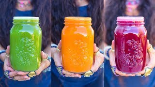 Best Juicing Recipes for Detox amp Weightloss  FullyRaw Vegan [upl. by Meehaf650]