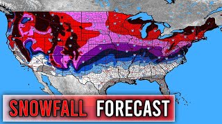 OFFICIAL Snowfall Forecast 2023  2024 [upl. by Eimas]