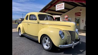 For Sale 1940 Ford Deluxe Coupe Street Rod [upl. by Lydon]