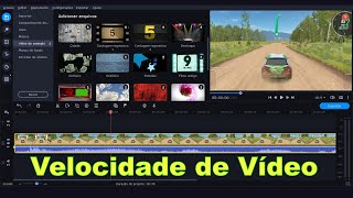 Como Aumentar ou Diminuir a Velocidade dos Vídeos no Movavi Vídeo Editor Plus 2022 [upl. by Schwinn]