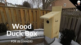 How to Build a Wood Duck Box for Beginners [upl. by Eulalee445]