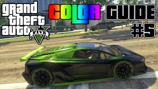 GTA V  Ultimate Color Guide 5  Best Colors Combos for Zentorno [upl. by Howzell]