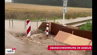 Unwetter in NRW Hochwasser in Asseln I Radio 912 Dortmund [upl. by Allenod]