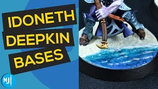 How to Make Sand and Water Bases for Your Miniatures Idoneth Deepkin [upl. by Swinton]