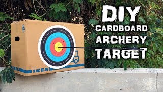 DIY Archery target on a budget Cardboard version  What the hack 26 [upl. by Enamrahc749]