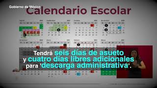 Así será el calendario del Ciclo Escolar [upl. by Urana]