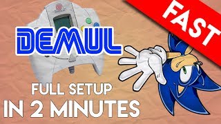 DEMUL Emulator for PC Full Setup and Play in 2 Minutes Sega Dreamcast Emulator [upl. by Merriam]