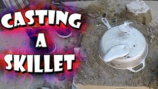 Casting An Aluminum Skillet From Start To Finish [upl. by Enoyrt]