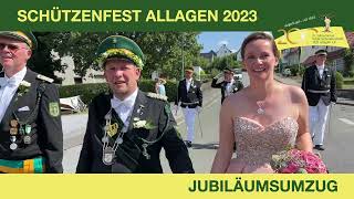 Schützenfest Allagen 2023  Jubiläumsumzug  Samstag [upl. by Anelagna]