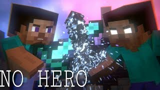 Minecraft song quotNO HEROquot Herobrine vs steve [upl. by Kennie670]