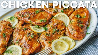 How To Make Chicken Piccata Recipe  Dinner Comfort Food [upl. by Ahseki]