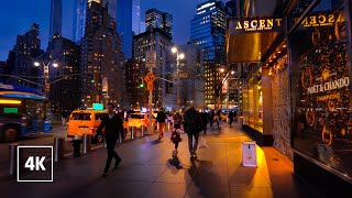 Relaxing Night Walk in NEW YORK CITY 🗽 8th Avenue MANHATTAN Tour NYC [upl. by Nerte]