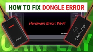 How To Fix Wireless Apple CarPlay Dongle Hardware Error WiFi  CarPlay2Air CarLinkit Autokit [upl. by Llerdnad441]