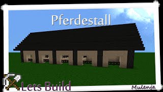 MINECRAFT  Bauernhof 07  Pferdestall  Lets Build [upl. by Saidnac]