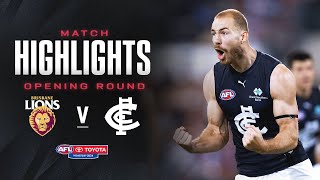 Brisbane v Carlton Highlights  Opening Round 2024  AFL [upl. by Arima886]