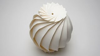 Easy Origami Sphere 16 Flaps Full Tutorial  Jun Mitani [upl. by Thessa135]