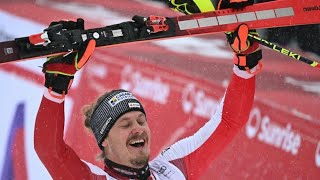 AUDI FIS Ski World Cup  Mens slalom  Adelboden SUI 2nd run Jan 7 2024 weareskiing atomic [upl. by Esilrahc]