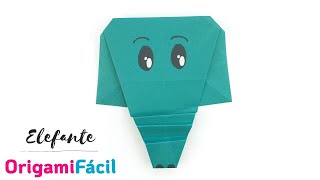 🐘 Cómo hacer un ELEFANTE de origami fácil paso a paso [upl. by Nnaeirrac]