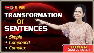 Transformation of Sentences  Complete English Grammar  English with Suman Sooryawanshi Maam [upl. by Ik]