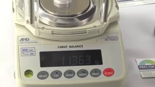 Laboratory Balance Calibration for AampD Weighing FX700CT [upl. by Ecinrev932]