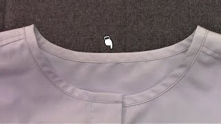 How to sew a band collar on a shirt [upl. by Deck]