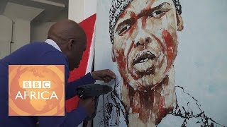 The artist who paints with recycled plastic [upl. by Spatola]