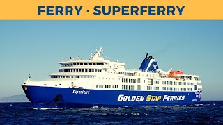 Arrival of SUPERFERRY Rafina Golden Star Ferries [upl. by Wenona]