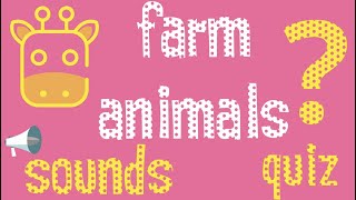 Farm Animals Sounds [upl. by Etnovahs]