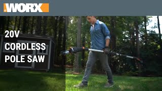 20V Cordless Pole Saw  WORX [upl. by Sirraf]