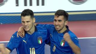 Italia  Belgio 41  4a gara qualificazione Euro 2022 highlights [upl. by Sinnek]