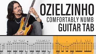 Ozielzinho Comfortably Numb  Pink Floyd Tab  Guitar Tutorial Lesson  How to Play [upl. by Yenoh]