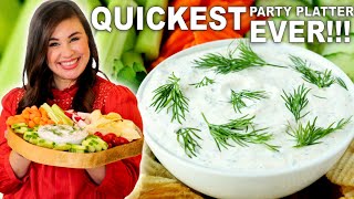 5Minute DILL DIP Recipe For Veggie Platters and Chips [upl. by Bernelle]