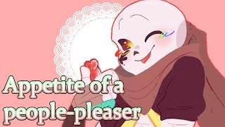 APPETITE OF A PEOPLEPLEASER  INK SANS VER UndertaleAU [upl. by Clementas485]