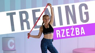 TRENING RZEŹBA Z GUMĄ POWERBAND  CAŁE CIAŁO  Codziennie Fit [upl. by Veradi]