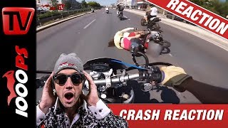 Motorradunfall Crash Compilation  Reaktion mit NastyNils  No more Fails [upl. by Ruelu]