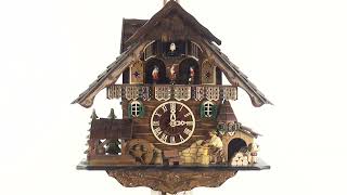 Engstler Quartz Cuckoo Clock  The Busy Woodchopper [upl. by Jacinto483]