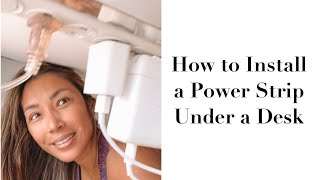 How to Install A Power Strip Under a Desk [upl. by Leduar]