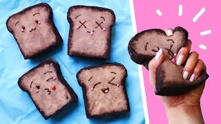 DIY Kawaii TOAST SQUISHY from scratch 🍞 [upl. by Gilbertina]