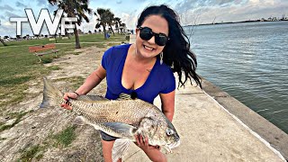 Fishing Port Aransas Texas  Roberts Point Park [upl. by Groot]