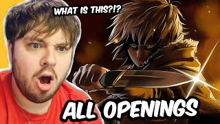 I Have No Enemies First Time Reaction To Vinland Saga Openings 14 [upl. by Swanhildas]