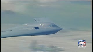 MUST SEE B2 stealth bomber A10 T38 jets fly over Kansas City [upl. by Skip83]