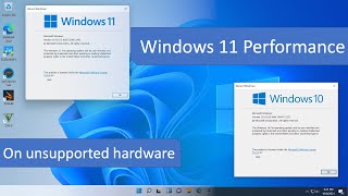 Windows 11 performance on unsupported hardware [upl. by Haslam]