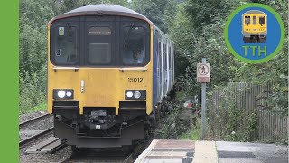 Class 150156 arrives at Whaley Bridge [upl. by Weslee]