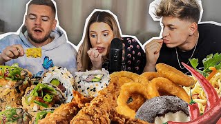 ASMR FOOD w Jeremstar amp Vlad Oltean 🍤 [upl. by Eiramalegna224]