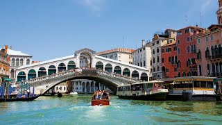 Venice  Rialto Bridge live camView of Rialto Bridge and the Grand Canal Venice Italy [upl. by Kcirnek]